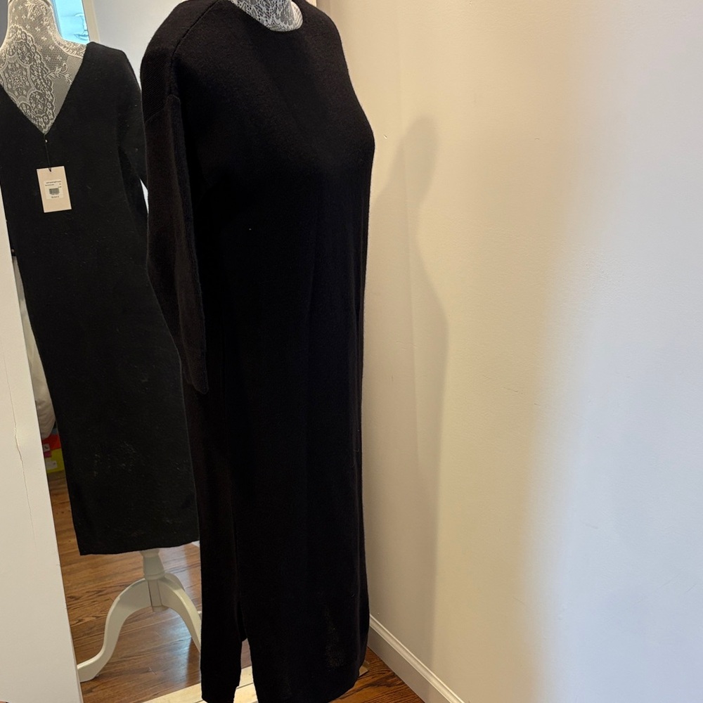 Alpaca Wool V Back Sweater Dress Cuyana